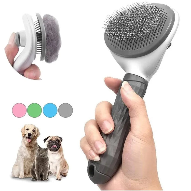 Pet Grooming Brush - Deshedding Brush for Dogs & Cats