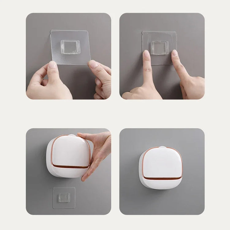 Modern Wall-Mounted Soap Holder - Sleek, Space-Saving Bathroom Organizer