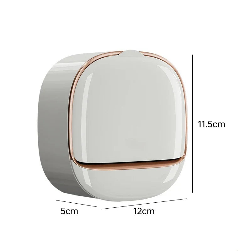 Modern Wall-Mounted Soap Holder - Sleek, Space-Saving Bathroom Organizer