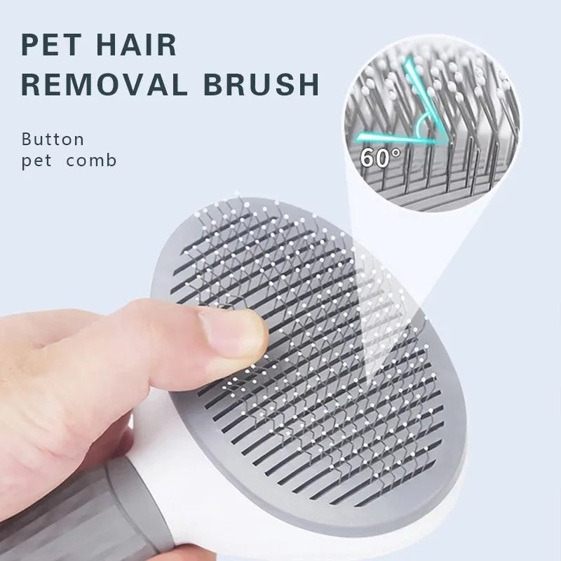 Pet Grooming Brush - Deshedding Brush for Dogs & Cats