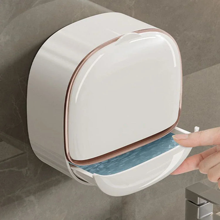 Modern Wall-Mounted Soap Holder - Sleek, Space-Saving Bathroom Organizer