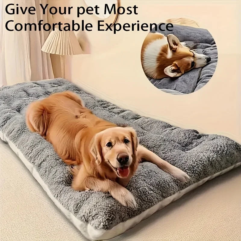 Soft Plush Pet Bed & Cozy Sofa Mat For Dogs & Cats