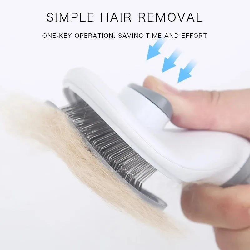 Pet Grooming Brush - Deshedding Brush for Dogs & Cats