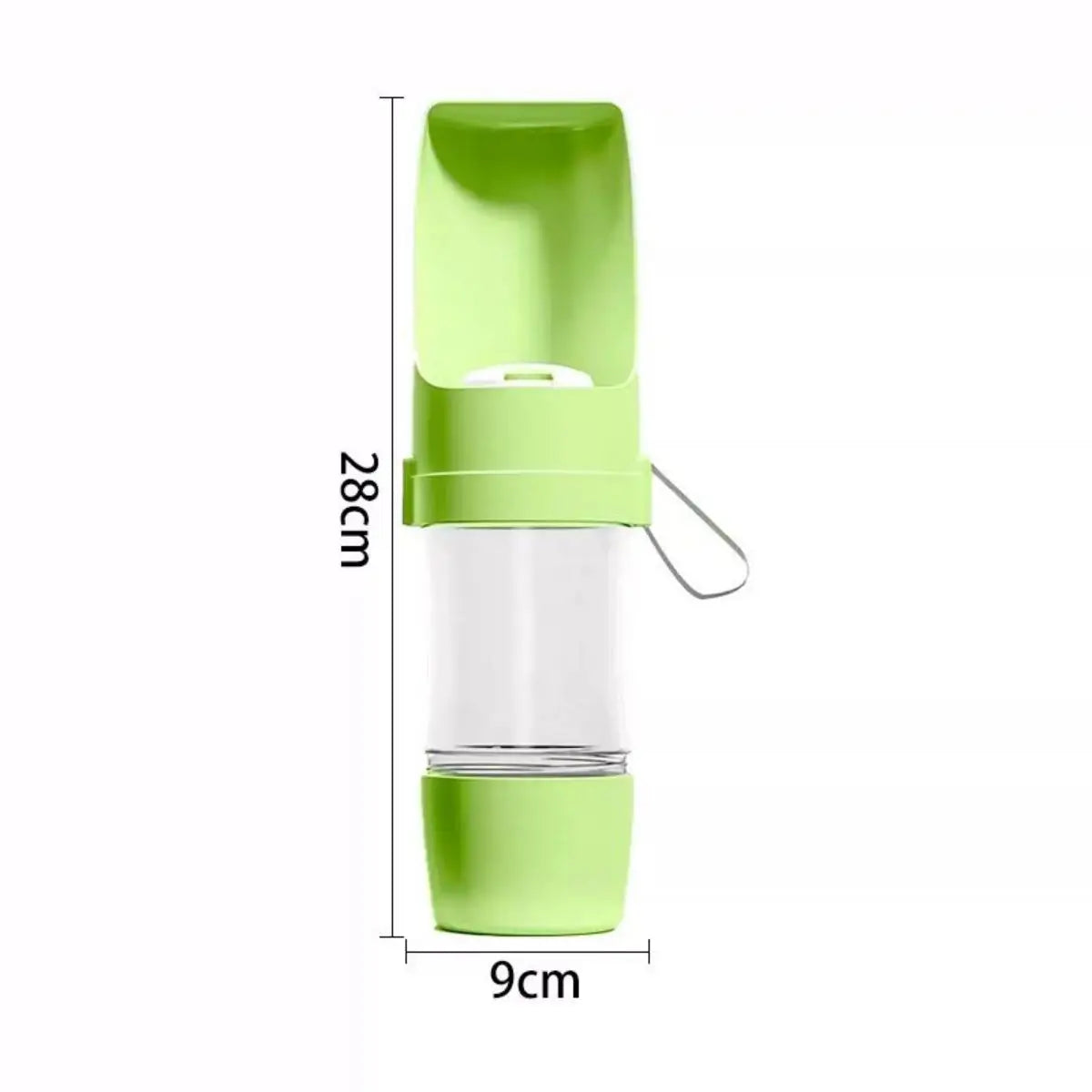 Portable Pet Water Bottle & Food Container - Travel Essential for Dogs & Cats