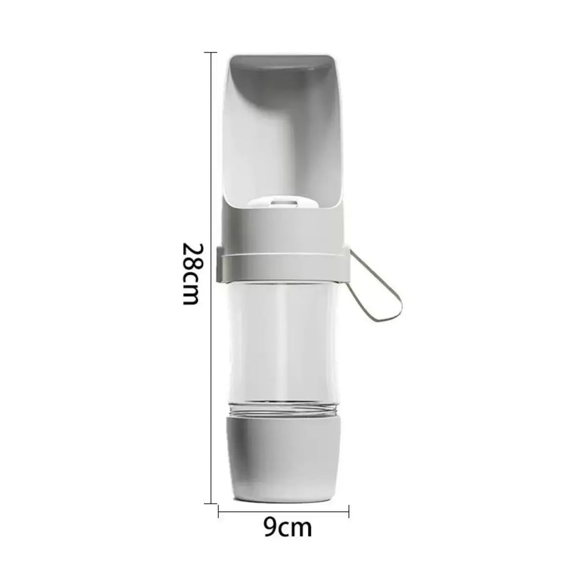 Portable Pet Water Bottle & Food Container - Travel Essential for Dogs & Cats